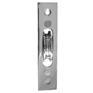 Frelan Jedo Sash Pulley Roller With Rectangular Plate Polished Chrome 118x26mm
