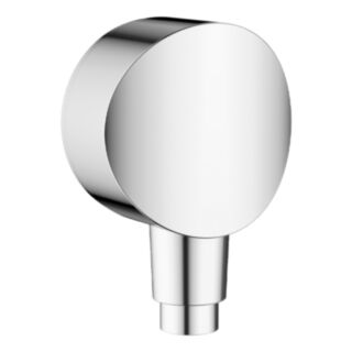hansgrohe Fixfit S Wall Outlet With Non Return Valve & Synthetic Joint Chrome G½