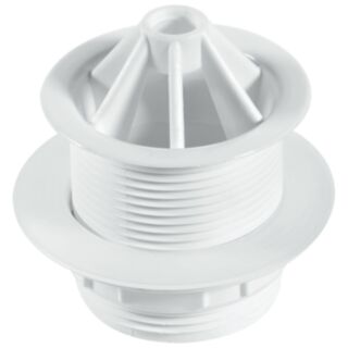 McAlpine Domed Flange Urinal Waste White Plastic 1½