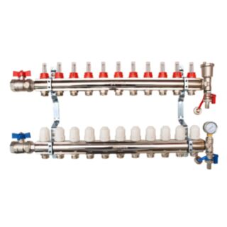 Hetta Pre-Assembled 11 Port Manifold Nickel Plated