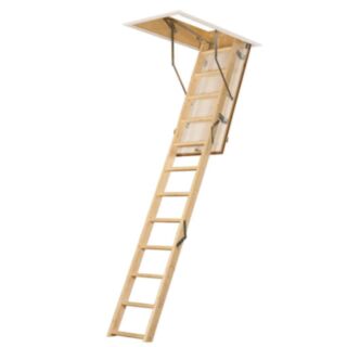 TB Davies EUROFOLD Loft Ladder Wooden Floor to Ceiling 2.8mtr