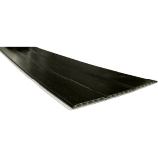 Hollow Soffit Board PVCu Woodgrain Black Ash 10x300mm x 5mtr