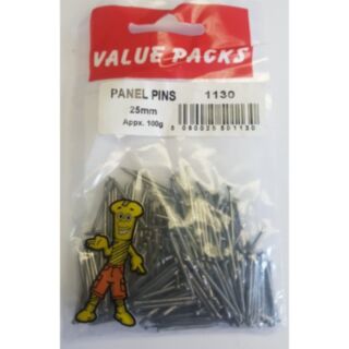 Fastpak Value Pack Nail Panel Pin 25mm 100g