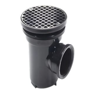 Underground Bottle Gully Including Round Drain Grid Black 110mm