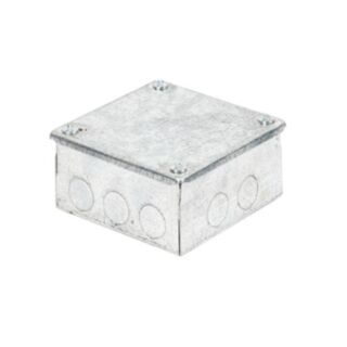 Galvanised Adaptable Box With K/O 100x100x50mm
