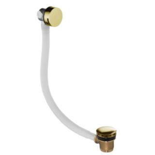 JTP Vos Exofil Click Clack Bath Waste & Overflow Fillers Brushed Brass ½ x 1320mm