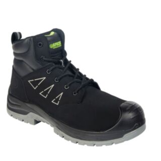 Apache Armstrong GRS Certified Recycled Suede Safety Boot Black Size 8