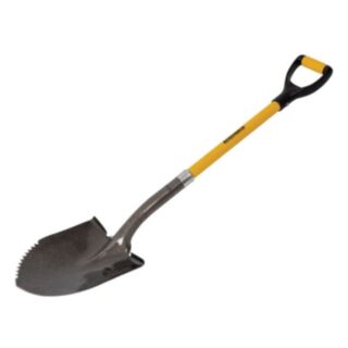 Roughneck Sharp Edge Round Shovel D Grip Carbon Steel 1070mm