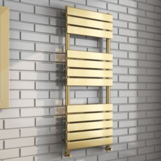KARTELL K-RAD Malibu Designer Towel Rail Brushed Brass 500x1200mm