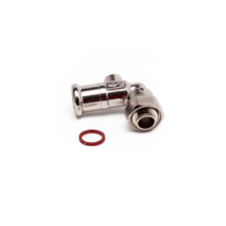 Copper Press Fit Service Valve Angled 15mm x ½
