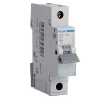 Hager MCB Type B Single Pole 16Amp 6kA