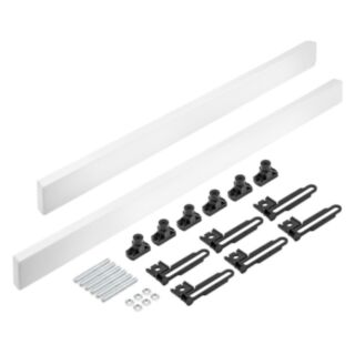K-VIT Easy Plumb Panel Riser Kit For Square / Rectangle Shower Trays White