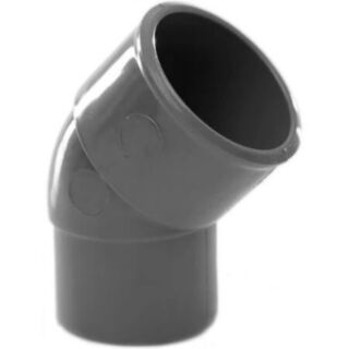 Solvent Weld Waste 45° Spigot Bend MuPVC Grey Olive 40mm