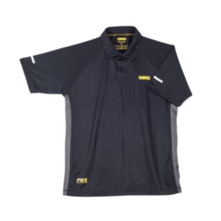 DeWALT Rutland PWS Polo Shirt Black / Grey Large