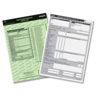 Regin Maintenance/Service Check List Pad