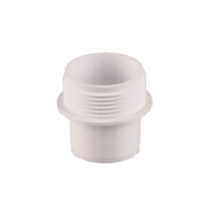 Solvent Weld Waste Male Iron Adaptor MuPVC White Polar 40mm