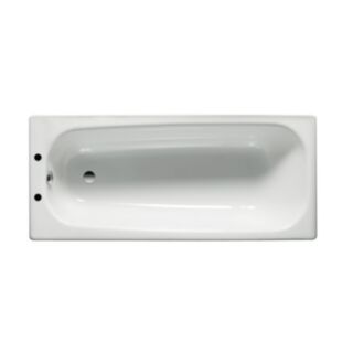 Roca Contesa Steel Bath 2 Tap Hole 700x1600mm