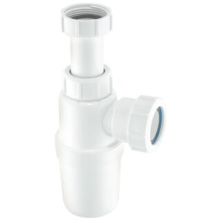 McAlpine Adjustable Inlet Slim Bottle Trap With Multifit Outlet 1¼
