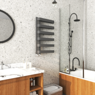 KARTELL K-RAD Texas Designer Towel Rail Anthracite 500x850mm