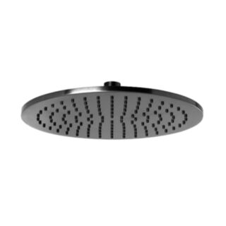 JTP Vos Round Overhead Shower Brushed Black 250mm