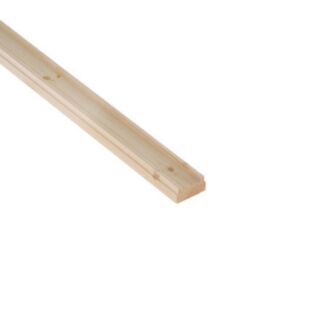 Cheshire Benchmark Baserail Pine Grooved For 41mm Spindles 32x63x4200mm