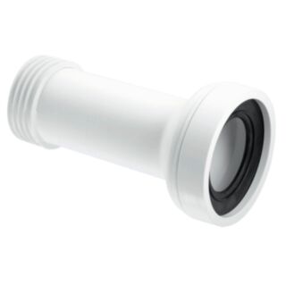 McAlpine Straight Adjustable Length Rigid WC Connector Outlet 3½