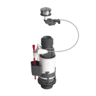 Wirquin Jollyflush Universal Dual Flush Cable Valve With Push Button Fits 1.1/2 Or 2 Outlet