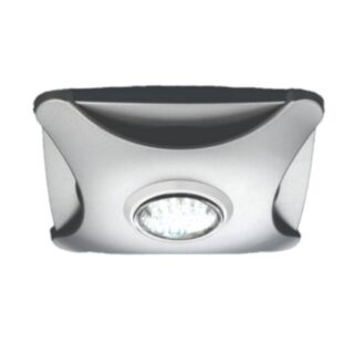 HiB Air Star LED Bathroom Extractor Fan Matt Silver 155x155mm