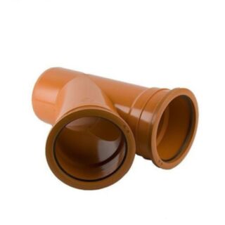 Underground 45° Equal Junction Double Socket 160mm