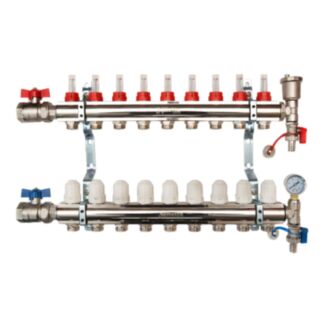 Hetta Pre-Assembled 9 Port Manifold Nickel Plated