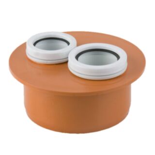 Underground Waste Double Pipe Adaptor 32mm To 110mm