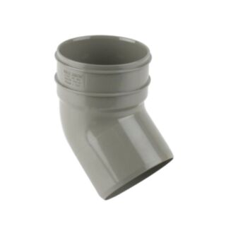 Solvent Weld Soil 135° Bend Single Socket Spigot PVCu Grey Olive 110mm