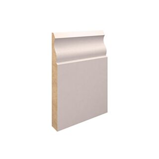 18x144mm Ogee Skirting MDF Primed White