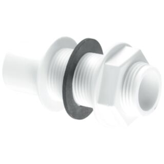 McAlpine Pushfit Straight Overflow Tank Connector ¾