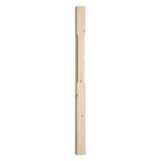Cheshire Benchmark Stop Chamfered Newel Pine 91x91x1500mm