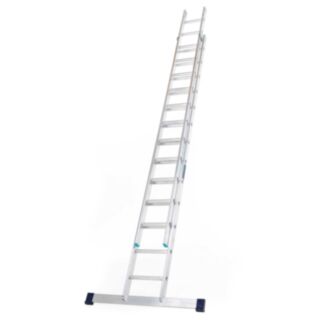 TB Davies EN131 TASKMASTER Professional Double Extension Ladder Aluminium 3.50mtr To 6.45mtr