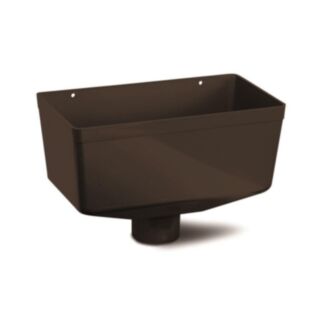 Round Downpipe Hopper Head Medium Black 68mm