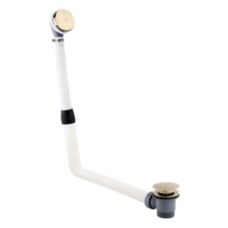 JTP Vos Click Clack Bath Waste & Overflow Fillers Brushed Brass ½