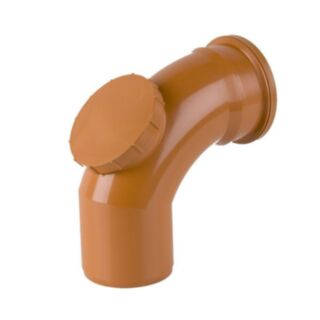Underground 87.5° Single Socket Access Bend 110mm