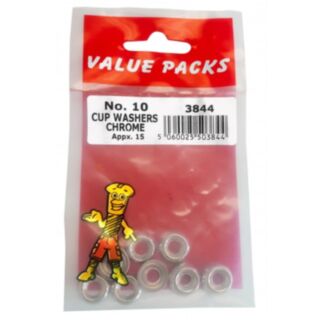 Fastpak Value Pack Cup Washer Chrome No.10 12pk