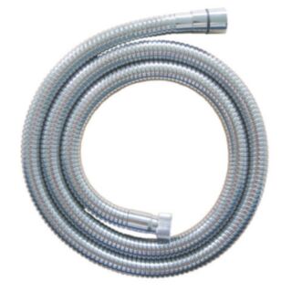 Euro Bathrooms Big Bore Stainless Steel Shower Hose S/S 2.00mtr