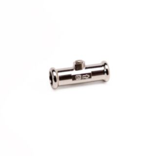 Copper Press Fit Isolation Valve Nickel Plated 15mm