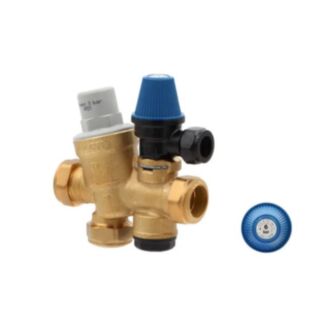 Caleffi Altecnic Inlet Control Group Valve Unvented 3Bar 22mm