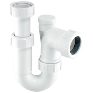 McAlpine Adjustable Inlet Tubular Swivel Anti-Syphon 'P' Trap 1¼