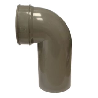 Solvent Weld Soil 92.5° Bend Socket Long Spigot PVCu Grey Olive 110mm