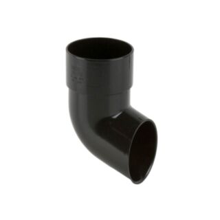 Round Downpipe Shoe Black 68mm