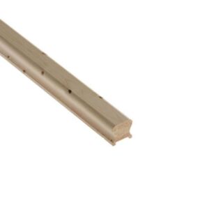 Cheshire Benchmark Handrail Pine Grooved For 41mm Spindles 56x59x4200mm