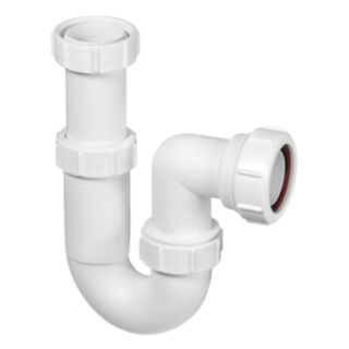 McAlpine Adjustable Inlet Tubular Swivel 'P' Trap With Multifit Outlet 1½