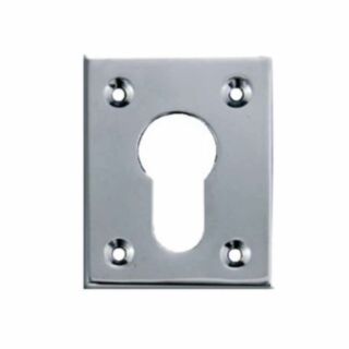 Supreme Escutcheon Euro Profile Flat Satin Aluminium