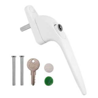 Yale® Essentials Inline Lockable PVCu Window Handle White 5pk